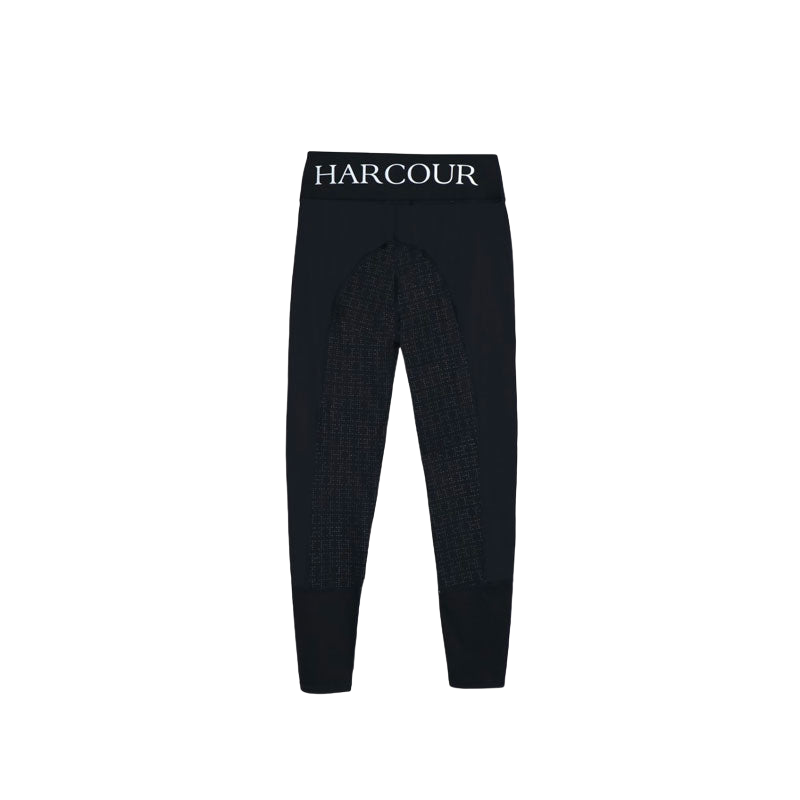 Harcour - Legging d'équitation femme full grip polaire Pakita noir