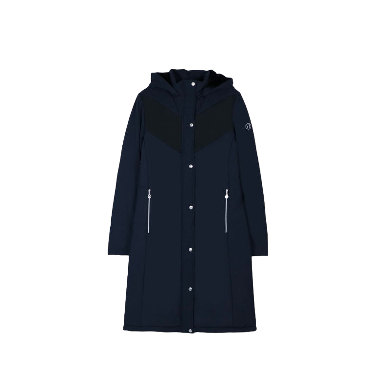 Harcour - Parka longue femme Java marine | - Ohlala