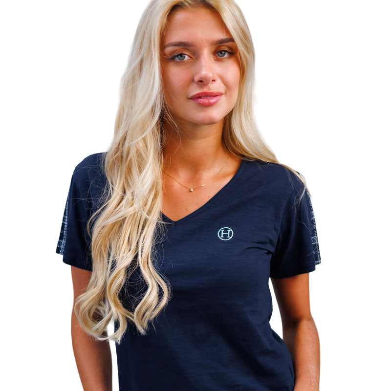 Harcour - Women's short-sleeved T-shirt Tuscany navy