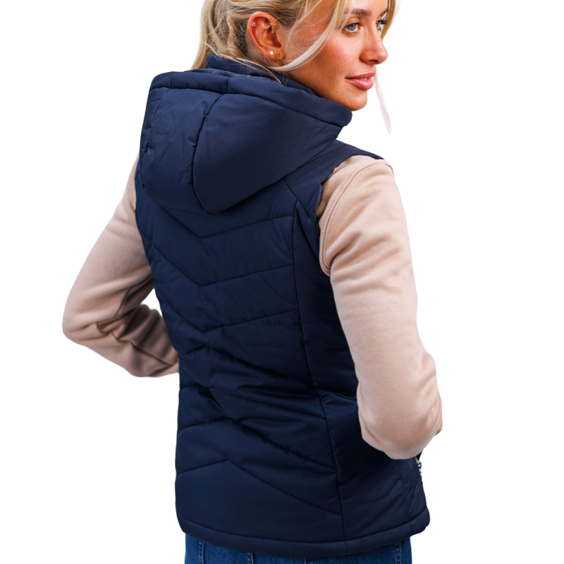 Harcour – Best of Navy ärmellose Daunenjacke für Damen