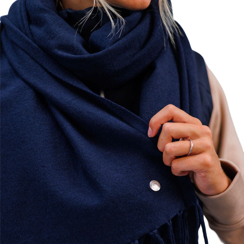 Harcour - Scalli navy scarf