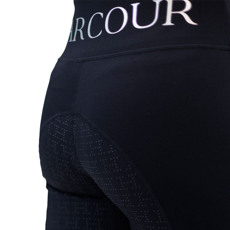 Harcour - Legging d'équitation femme full grip polaire Pakita noir