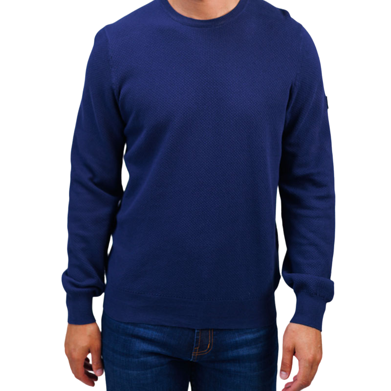 Harcour - Paul marineblaues Herren-Sweatshirt