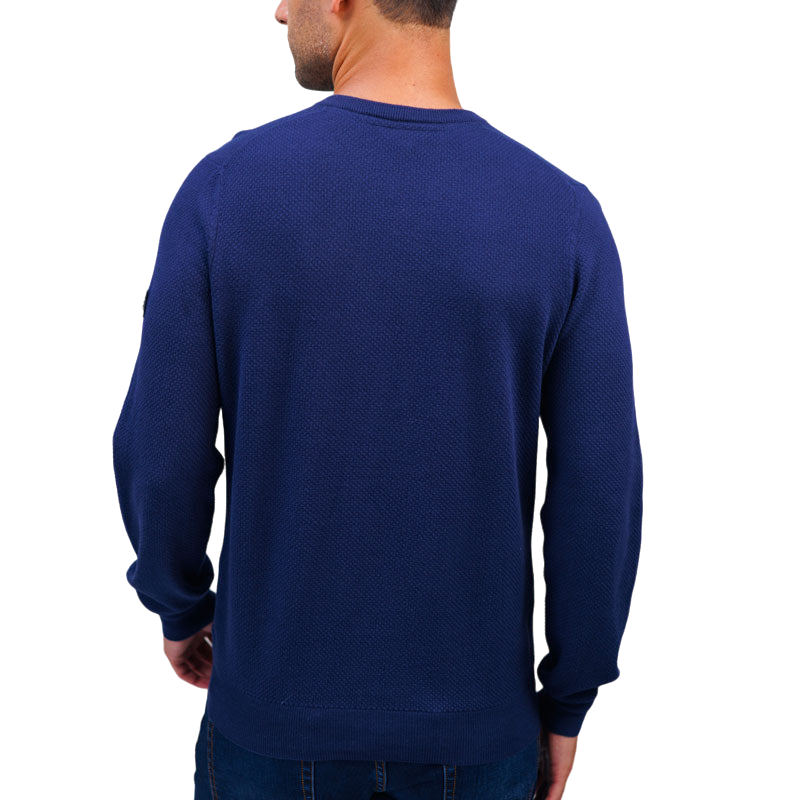 Harcour - Paul marineblaues Herren-Sweatshirt