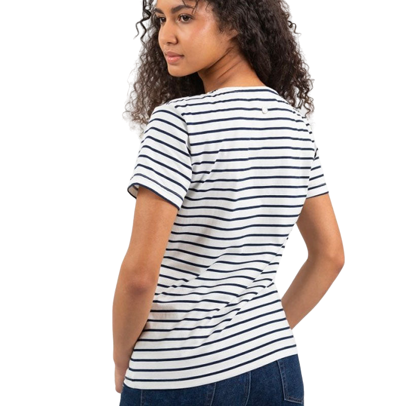 Harcour - T-shirt femme Trinity marinière