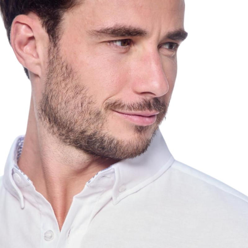 Harcour - Men's long sleeve shirt Shyro white 