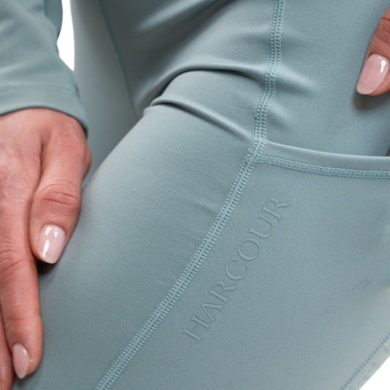 Harcour - Damen Reithose Louna grau grün 