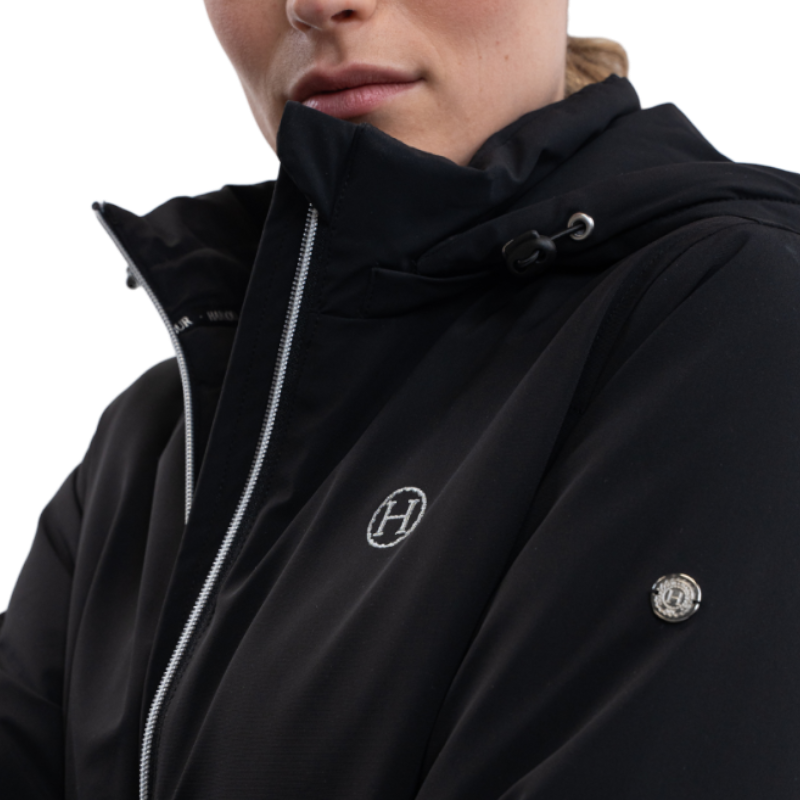 Harcour - Women's long parka Robertah black 