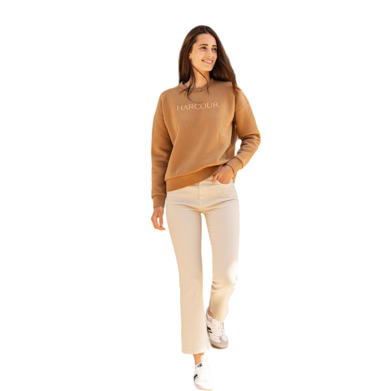 Harcour - Sweat Sirius femme coffee/ sand