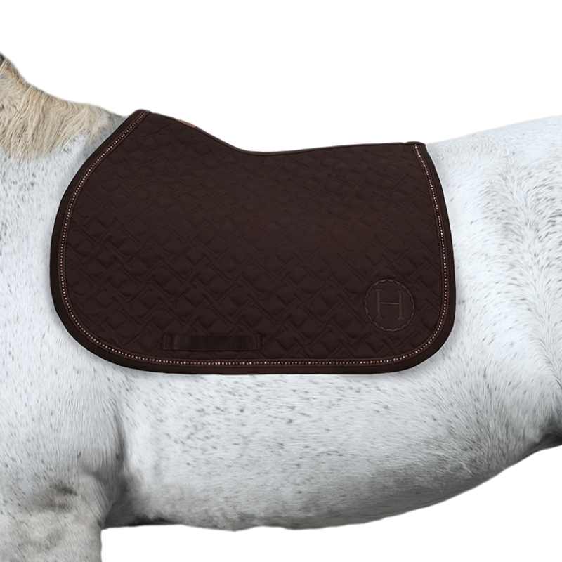 Harcour - Tapis de selle Saphir marron foncé