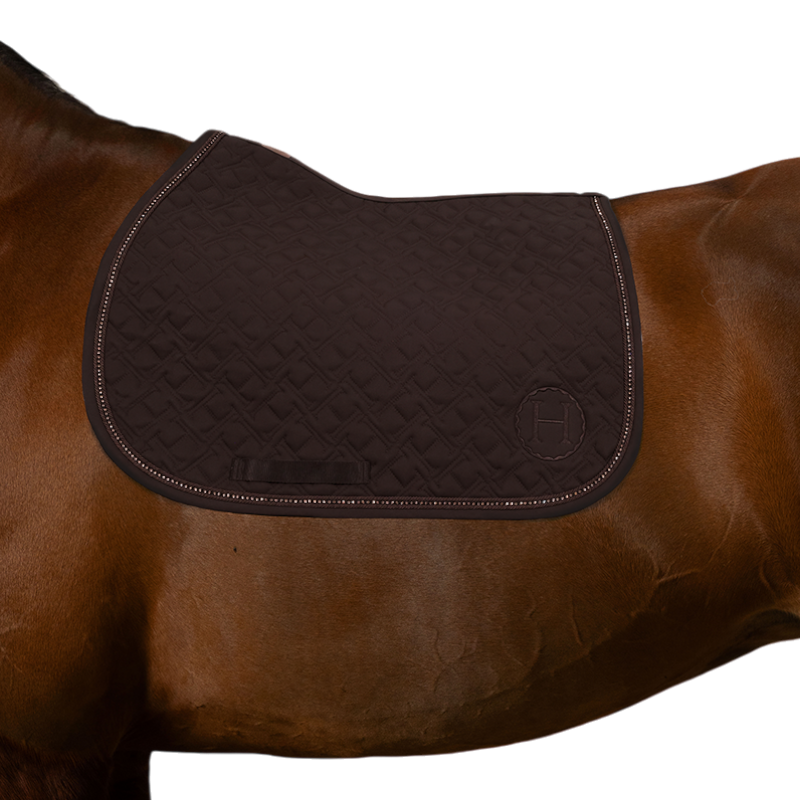 Harcour - Tapis de selle Saphir marron foncé