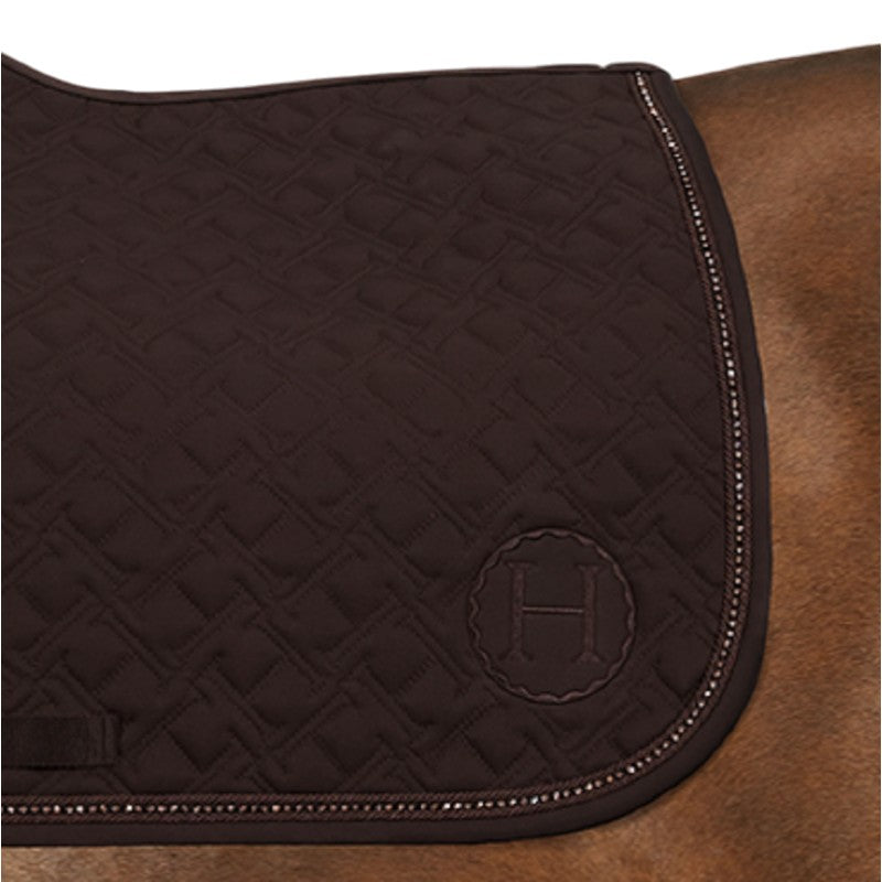 Harcour - Tapis de selle Saphir marron foncé