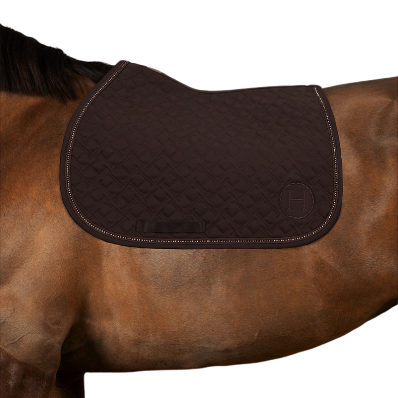 Harcour - Tapis de selle Saphir marron foncé