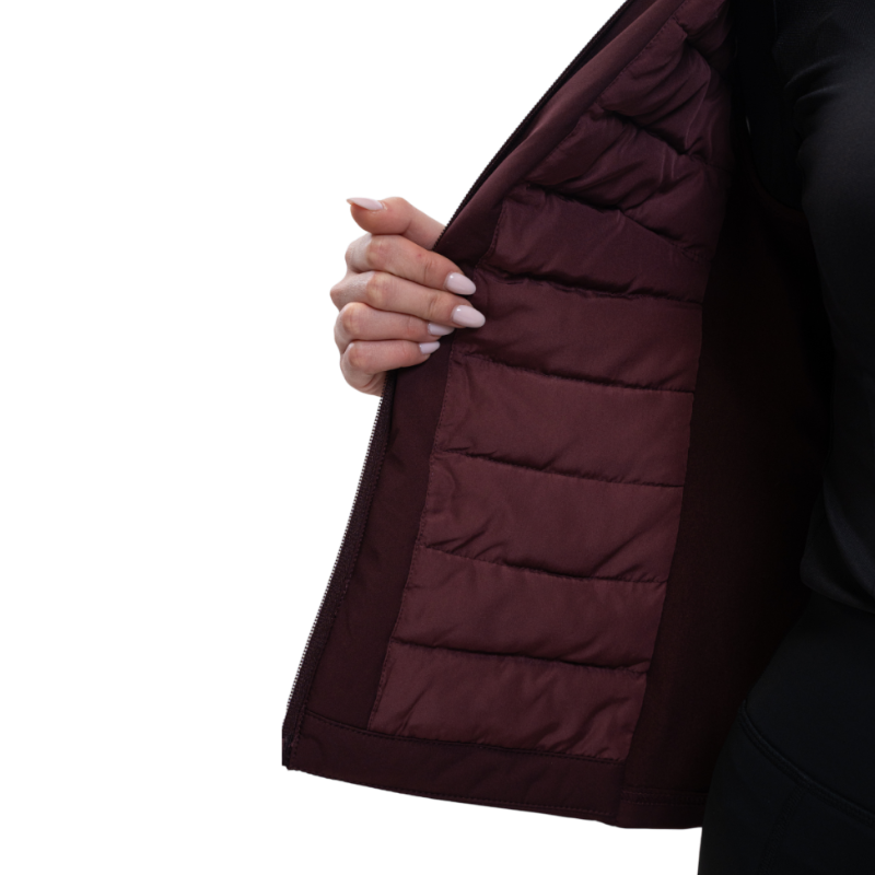 Harcour - Dames mouwloze jas Balma aubergine 