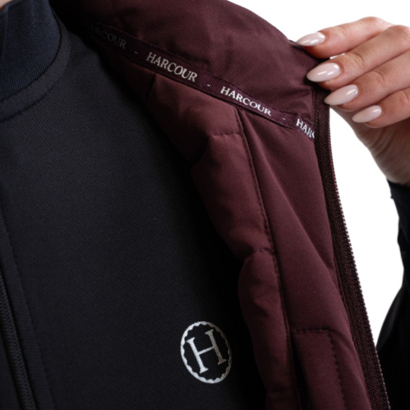 Harcour - Dames mouwloze jas Balma aubergine 