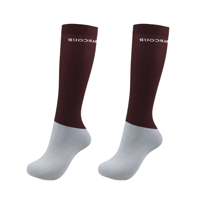 Harcour - Reitsocken Vaya aubergine (X2) 