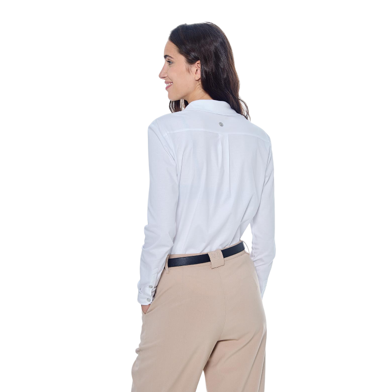 Harcour - Chemise manches longues femme Sharmy blanc