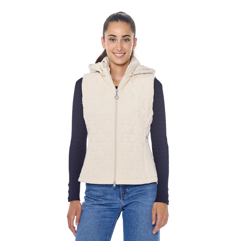Harcour - Gilet sans manches femme Bernie ivoire