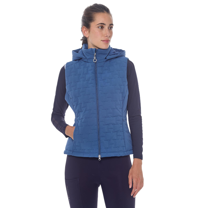 Harcour - Gilet sans manches femme Bernie steel blue