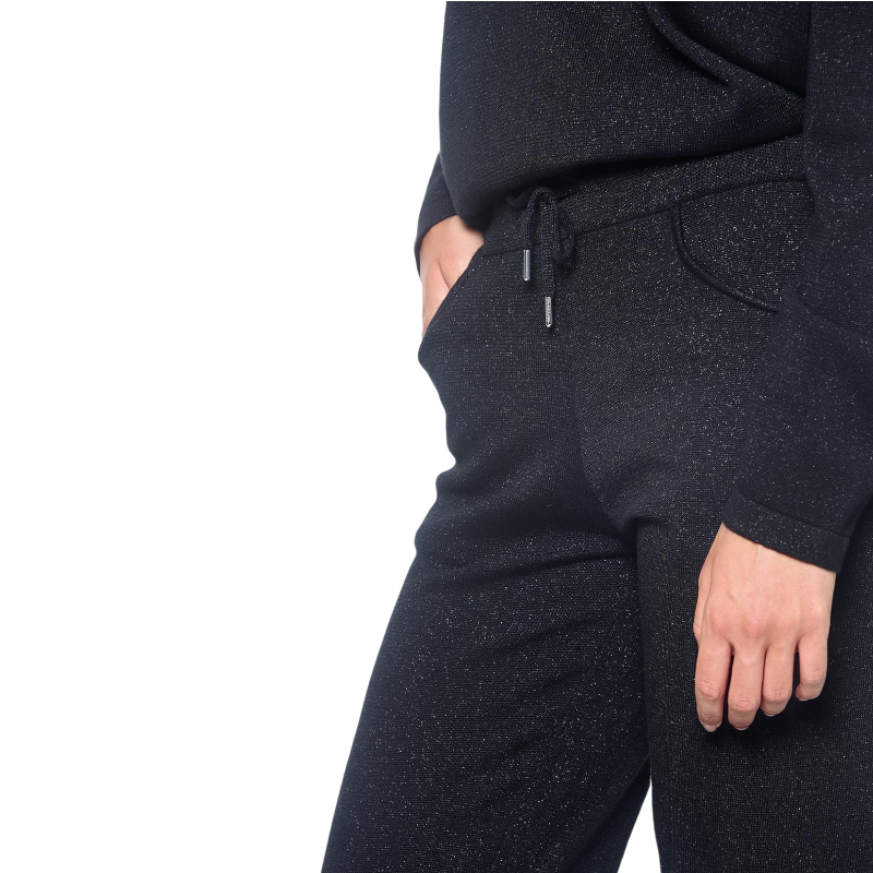 Harcour - Jogging femme Joggi noir shiny