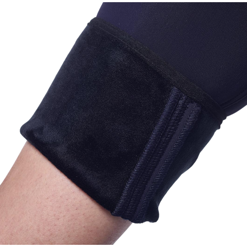Harcour - Legging d'équitation polaire femme Lili marine