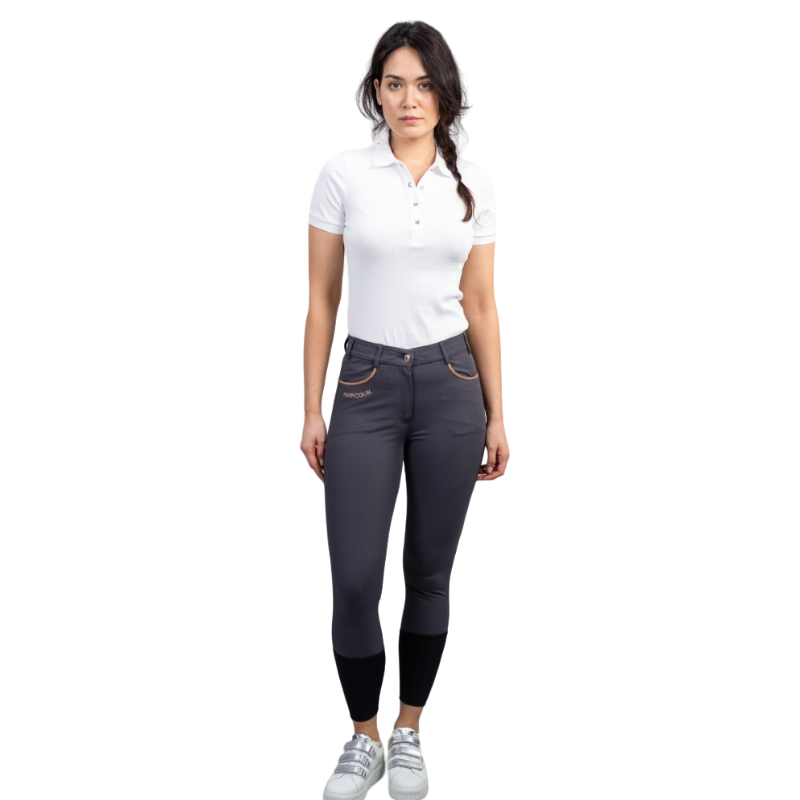 Harcour - Pantalon d'équitation femme Jaltika dark grey/ rose gold