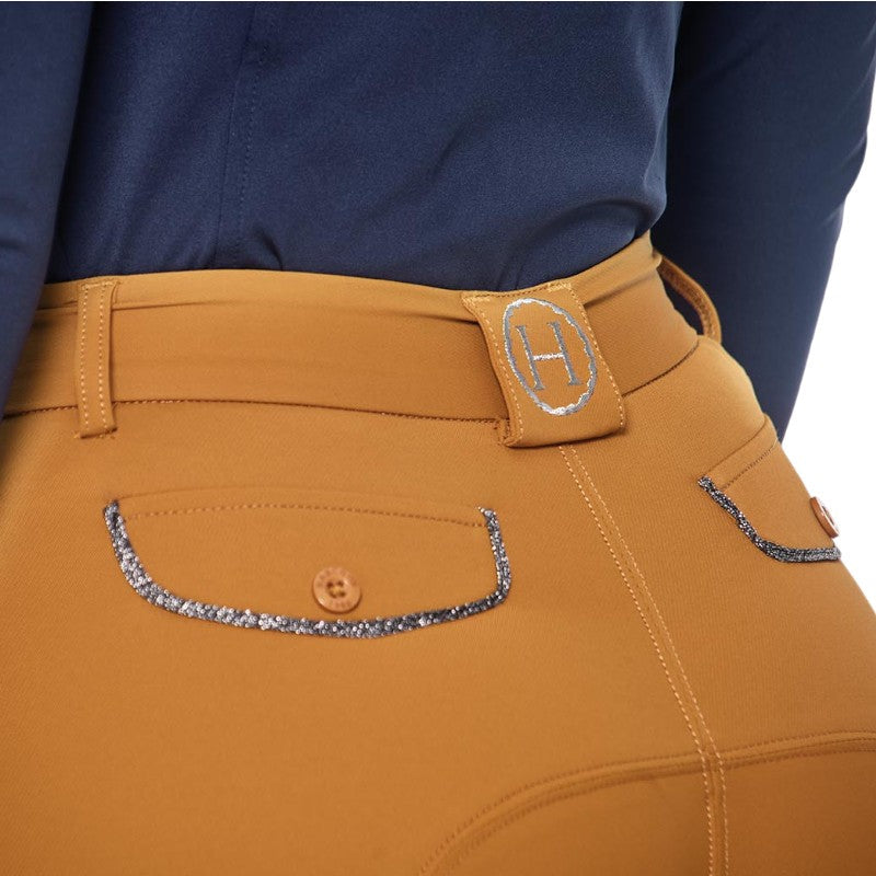 Harcour - Pantalon d'équitation femme Jaltika golden yellow