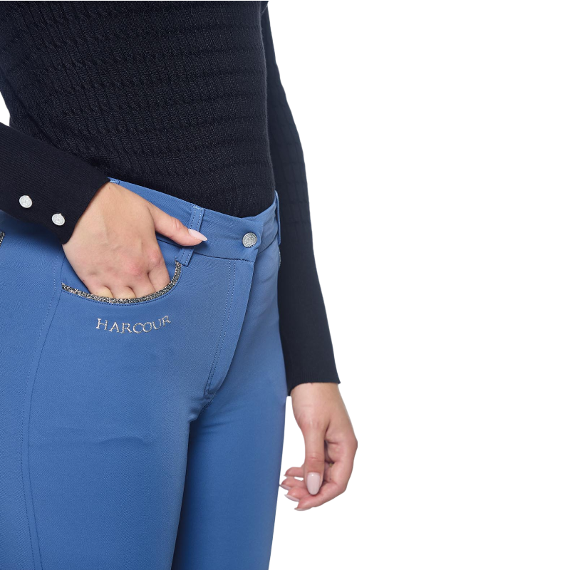 Harcour - Pantalon d'équitation femme Jaltika steel blue