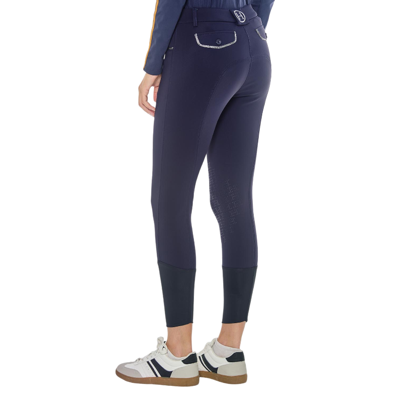 Harcour - Pantalon d'équitation polaire femme Jaipur marine