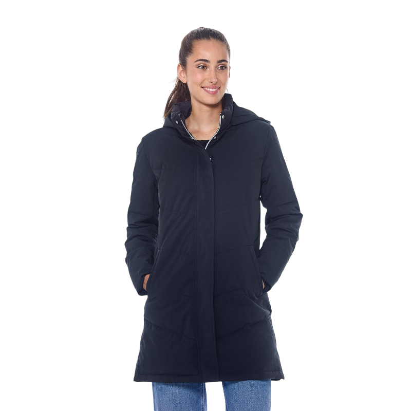 Harcour - Parka longue femme Pich noir