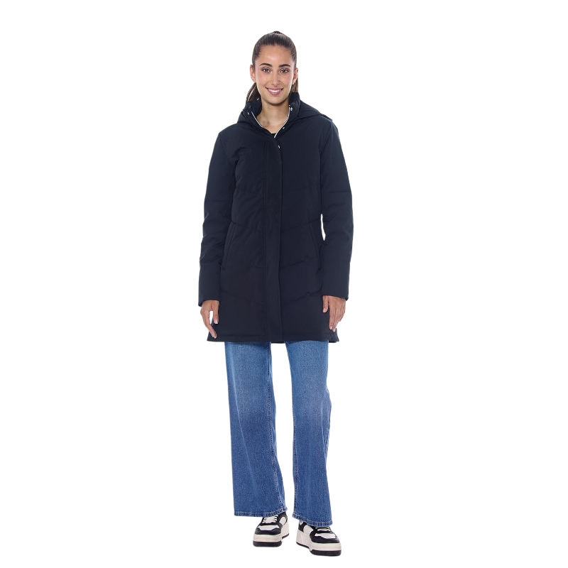 Harcour - Parka longue femme Pich noir