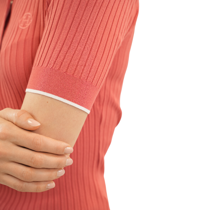 Harcour - Polo manches courtes femme Bethanie pamplemousse | - Ohlala