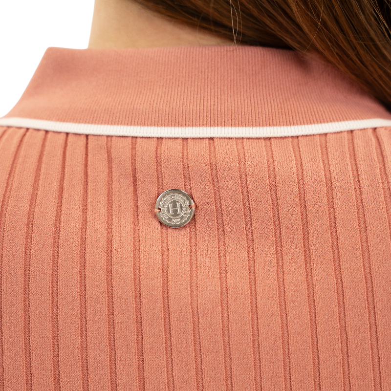 Harcour - Polo manches courtes femme Bethanie rose aurore | - Ohlala