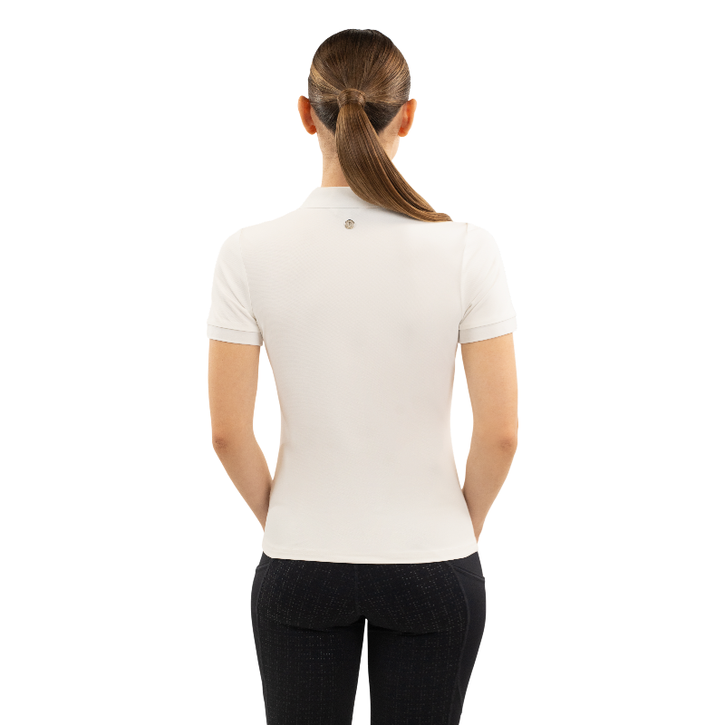 Harcour - Polo manches courtes femme Bridget blanc | - Ohlala