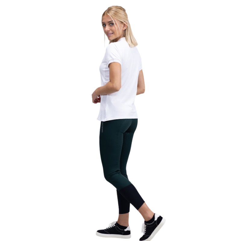 Harcour - Polo manches courtes femme Pacha blanc