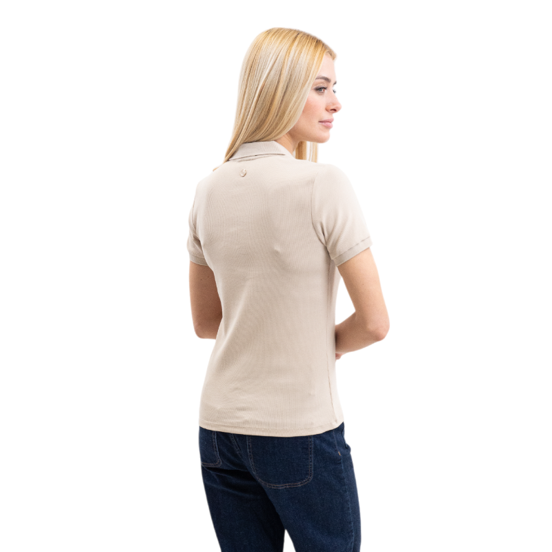 Harcour - Polo manches courtes femme Pamoly lin