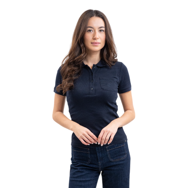 Harcour - Polo manches courtes femme Pamoly marine