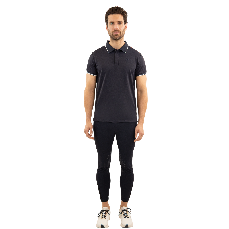 Harcour - Polo manches courtes homme Ben marine | - Ohlala