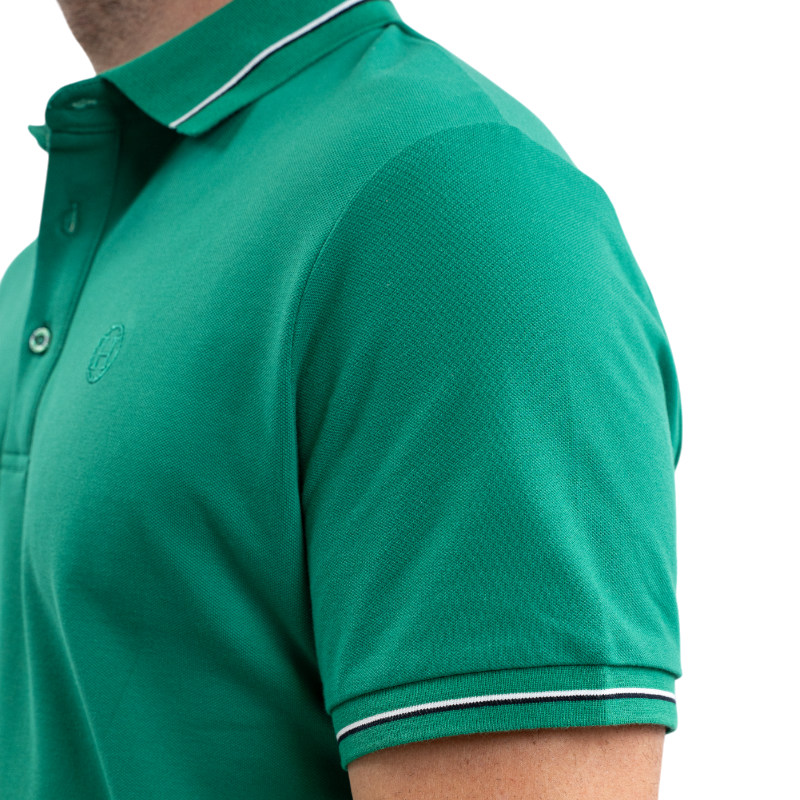 Harcour - Korte mouwen polo voor heren Oscar smaragdgroen 