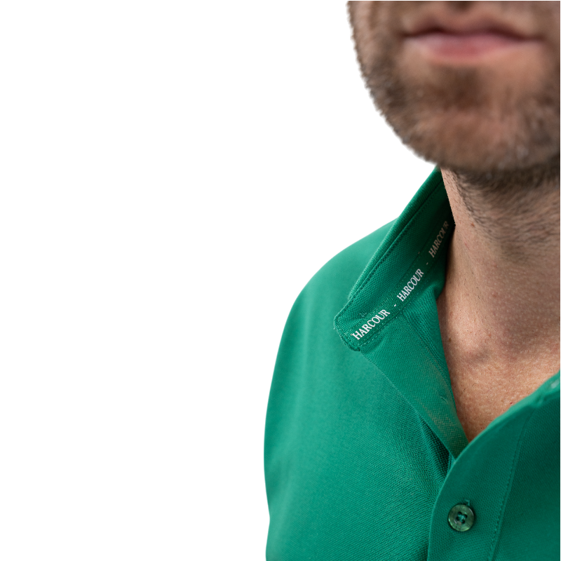 Harcour - Korte mouwen polo voor heren Oscar smaragdgroen 