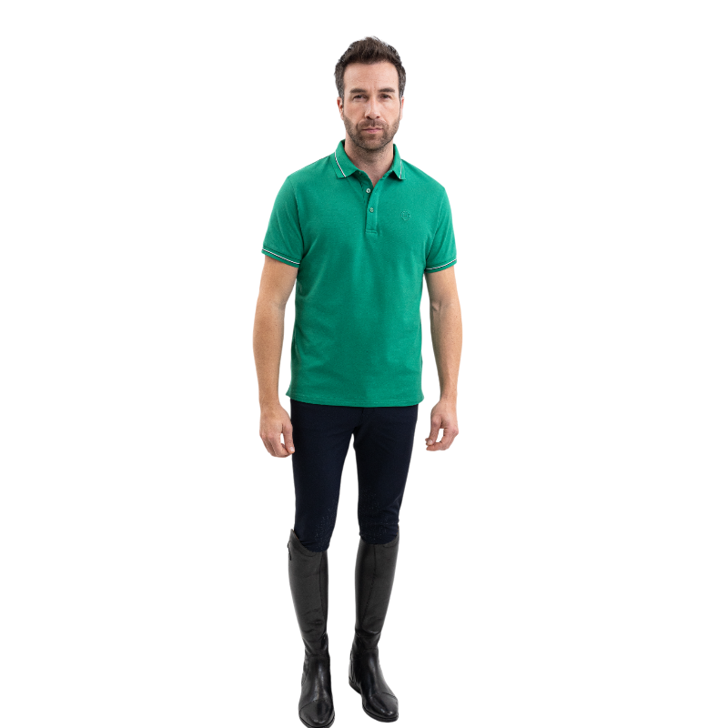 Harcour - Korte mouwen polo voor heren Oscar smaragdgroen 