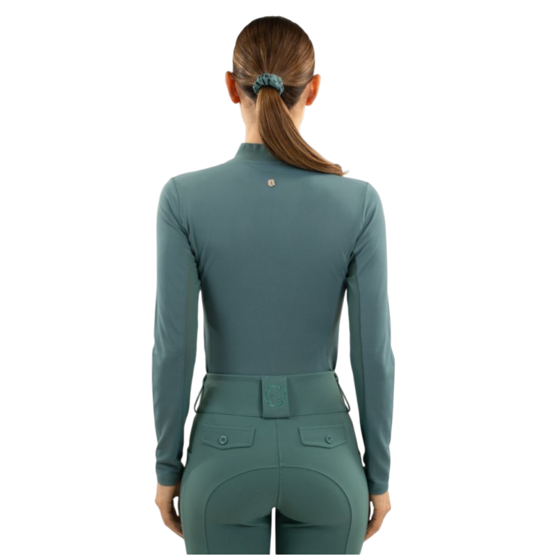 Harcour - Polo techniques manches longues femme Tess paon | - Ohlala