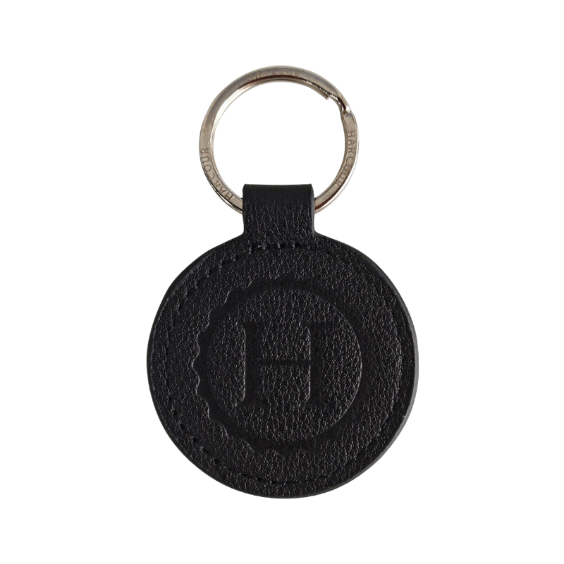 Harcour - Porte clé en cuir Golda noir