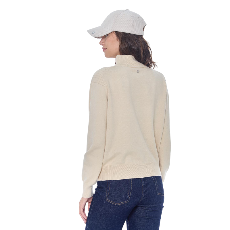 Harcour - Pull manches longues femme Pachana ivoire