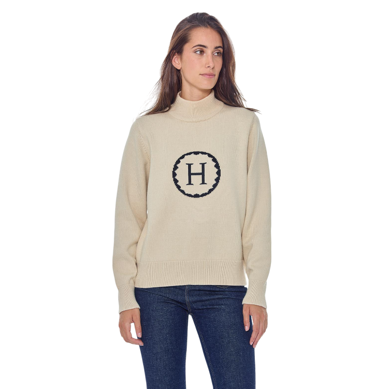 Harcour - Pull manches longues femme Plaza ivoire