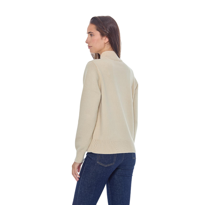 Harcour - Pull manches longues femme Plaza ivoire