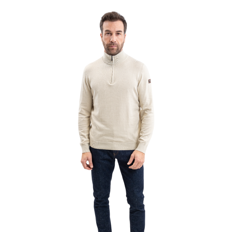 Harcour - Lange mouwen herenpull Parmo lin 
