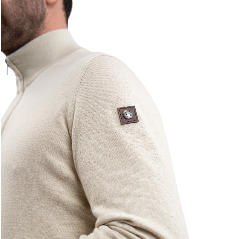Harcour - Lange mouwen herenpull Parmo lin 