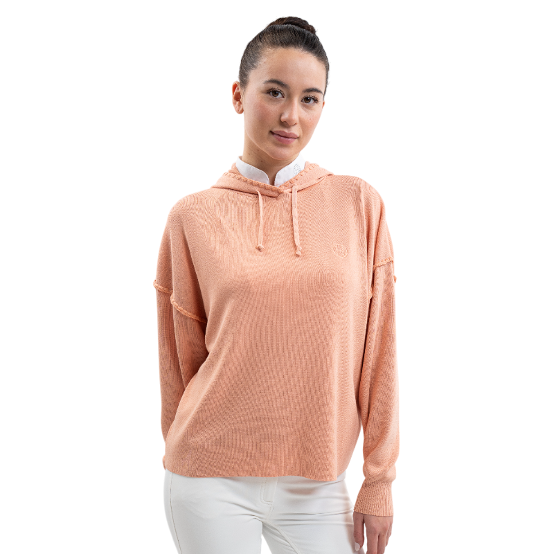 Harcour - Dames hoodie met lange mouwen Perzikveren 