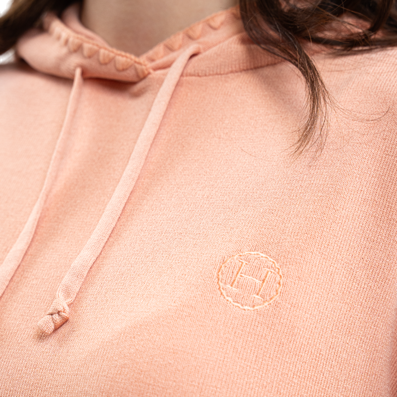 Harcour - Dames hoodie met lange mouwen Perzikveren 